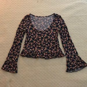 Floral long sleeve shirt
